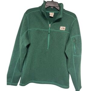 The North Face Green Fleece Half Zip Pullover Mens Medium